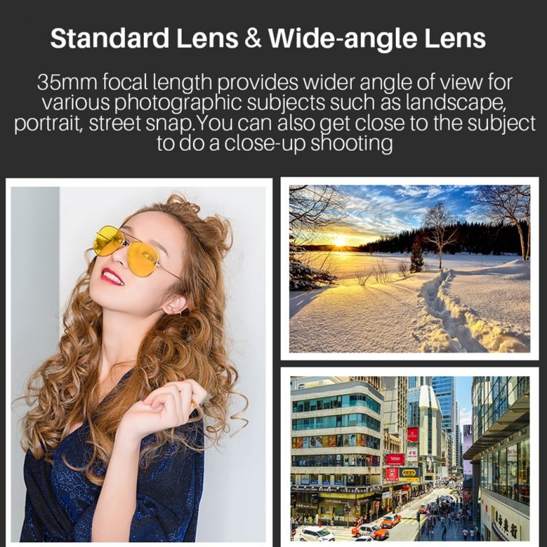 Wide Angle Lens for Canon Bright Aperture Prime DSLR Camera