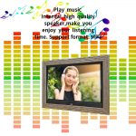 10 inch wooden frame advertising digital photo frame digital photo album
