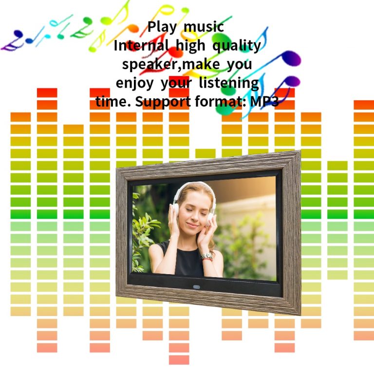10 inch wooden frame advertising digital photo frame digital photo album