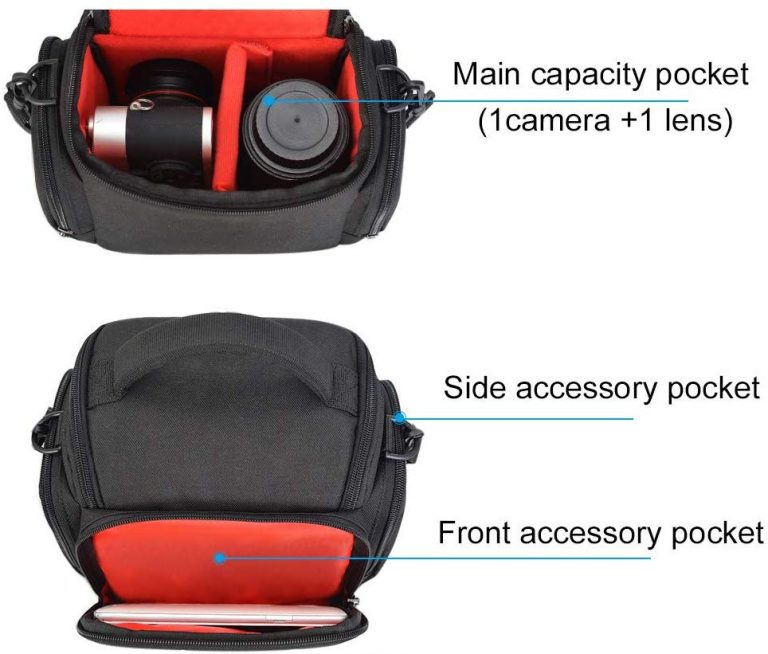 Compact Camera Shoulder Crossbody Bag Case Compatible for Nikon, Canon, Sony SLR/DSLR Mirrorless Cameras and Lenses Waterproof 2 Capture Every Moment On-the-Go with Miflame Compact Camera Crossbody Bag - Ideal for Nikon, Canon, Sony DSLRs, Mirrorless Cameras, and Lenses ??