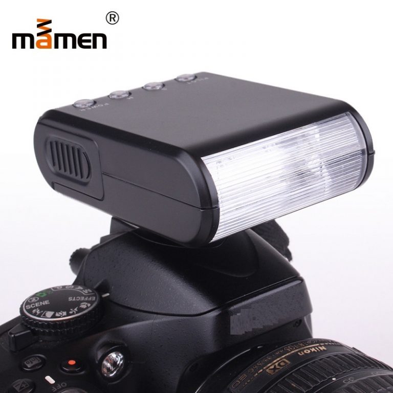 MAMEN WS-25 Mini Speedlite Flash – Portable Camera Flash for Canon, Nikon, and Sony DSLR Cameras
