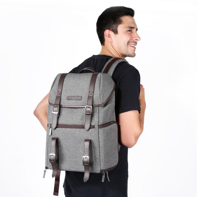 K&F Concept DSLR Camera Backpack Multifunctional Waterproof Nylon Bag with 24L Capacity for 14" Laptop,Camera, Tripod,Lenses and