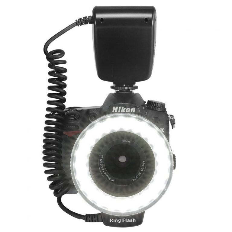 Ring Flash Bundle with 8 Adapter Ring for Canon Nikon