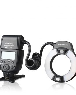 Voking TTL Macro LED Ring Flash VK-110N for Nikon D60 D90 D3000 D3100 D3200 D5000 D5100 D5200 D7000 D7100 DSLR Cameras