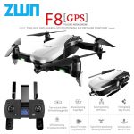 ZWN F8 GPS RC Drone with Two-axis anti-shake Self-stabilizing gimbal Dual Camera Gesture Control 5G Wifi FPV Brushless Motor