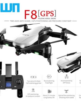 ZWN F8 GPS RC Drone with Two-axis anti-shake Self-stabilizing gimbal Dual Camera Gesture Control 5G Wifi FPV Brushless Motor