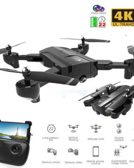 Best Foldable Professional Drone with Dual Camera 720P 4K Selfie WiFi FPV Wide Angle Optical Flow RC Quadcopter Helicopter