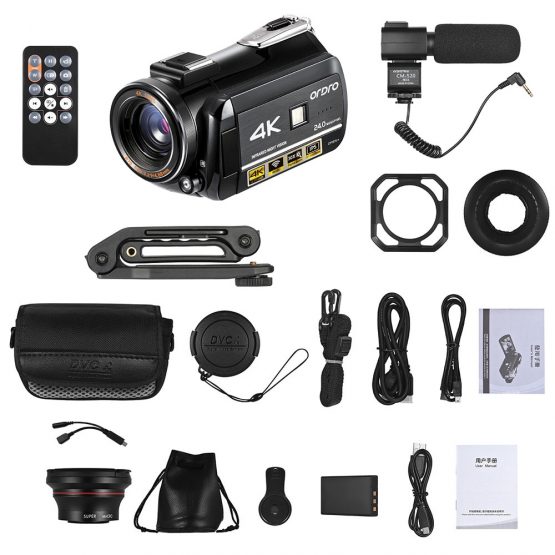 ORDRO AC3 4K WiFi Digital Video Camera Camcorder - Image 2