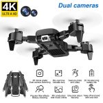 Foldable Professional Drone with Camera 4K HD WiFi FPV Video Live Wide Angle Optical Flow RC Quadcopter Helicopter Toy