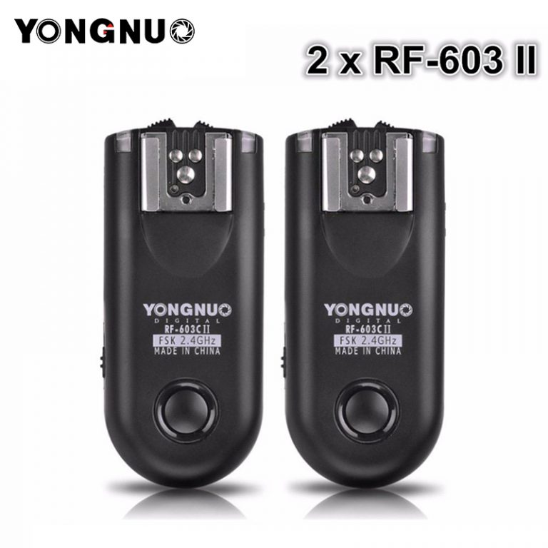 YONGNUO 2pcs RF-603 II Flash Trigger Transceiver Set