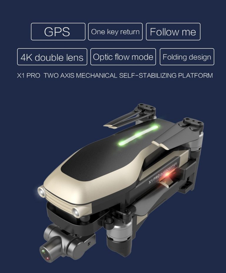 L109 Pro X1 PRO GPS Drone 4K Two-Axis Anti-Shake Gimbal Camera HD 5G WIFI FPV Brushless Motor 1.2km Long Distance RC Quadcopter 2 GPS Drone 4K Two-Axis Anti-Shake Gimbal Camera HD