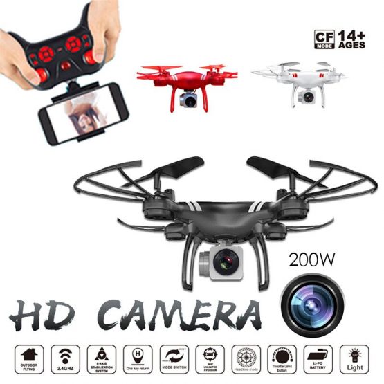 Clearance KY101 4CH 6Axis 720P HD Gimbal Camera RC Drone FPV WIFI Quadcopter One Key Return Foldable vs SG907 F11