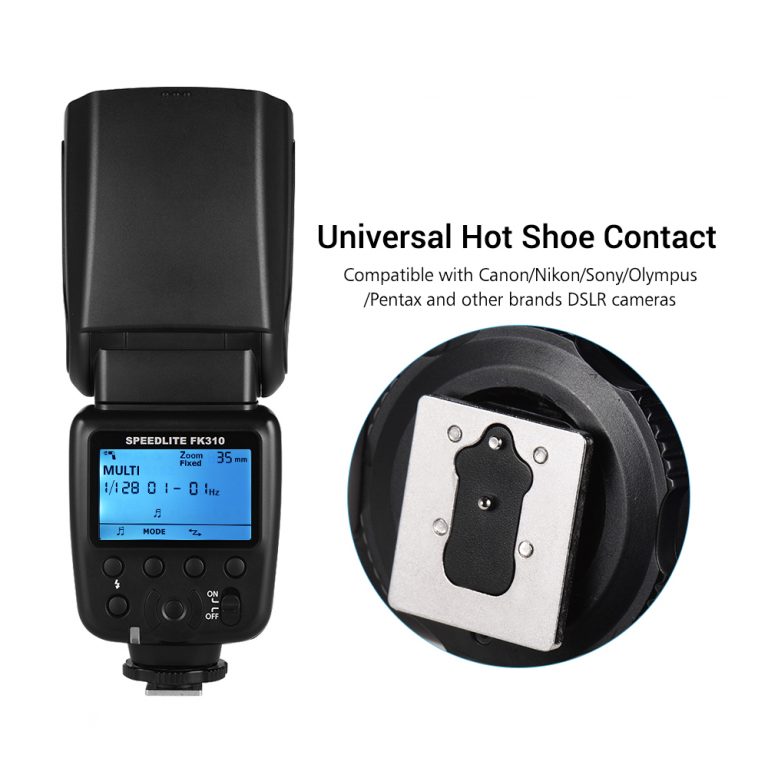 Universal Wireless Camera Flash Light – GN33 Speedlite for Canon, Nikon, Sony & More 📸💡