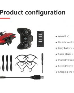 Mini Foldable WiFi FPV RC Drone with HD Camera RC Helicopter Aircraft Altitude hold Aerial Video Toys For Kid