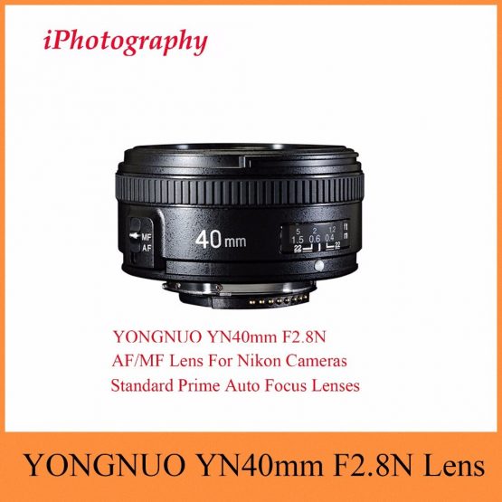 YONGNUO YN40mm F2.8N AF/MF Lens YN40mm Standard Prime Auto Focus Lenses For Nikon DSLR Cameras D7200 D5300 D5200 D750