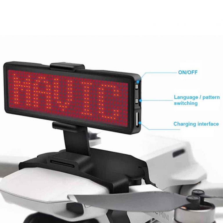 Drone Accessory Portable DIY Advertising Drop Resistance Graphic LED Display Screen With Holder Mount Outdoor For DJI Mavic Mini 2 Portable DIY LED Advertising Display Screen for DJI Mavic Mini - Lightweight, Durable, and Long-Lasting