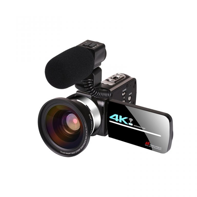 KOMERY 4K Video camcorder 48MP WIFI Live Streaming Vlogging