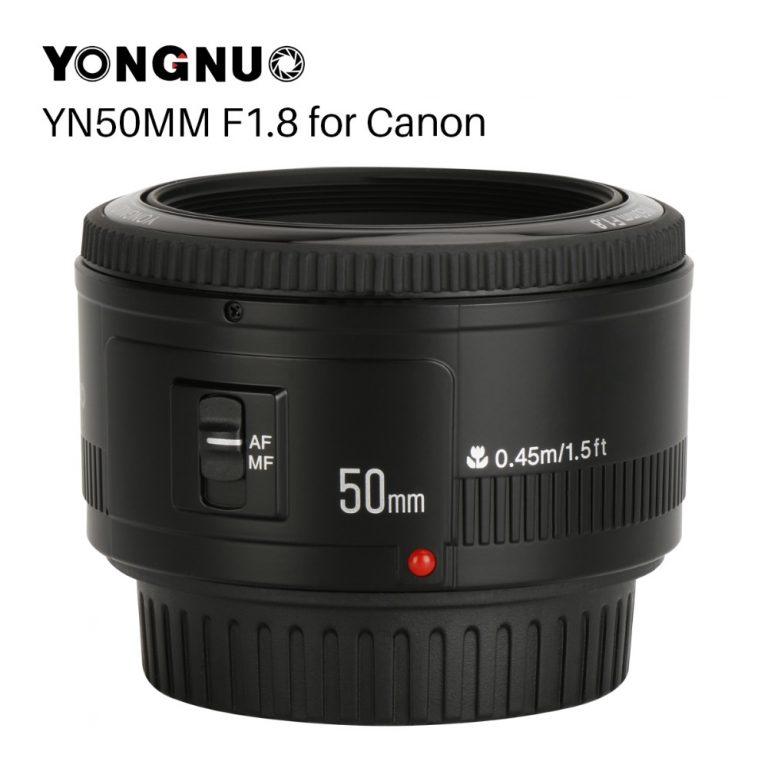 YONGNUO YN50mm YN50 F1.8 Camera Lens EF 50mm for Canon Aperture Lenses for EOS DSLR 700D 750D 800D 5D Mark II IV 10D 1300D