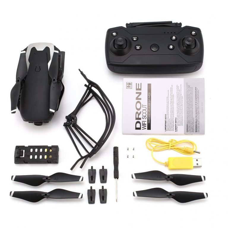 Drone Quadcopter X12 4CH RC Foldable Altitude Hold with Wifi Camera Live Video One Key Return Headless Mode 3D Flip 2 Non-Bluetooth Waterproof Pedometer Fitness Watch β Step & Calorie Tracker, No App Needed