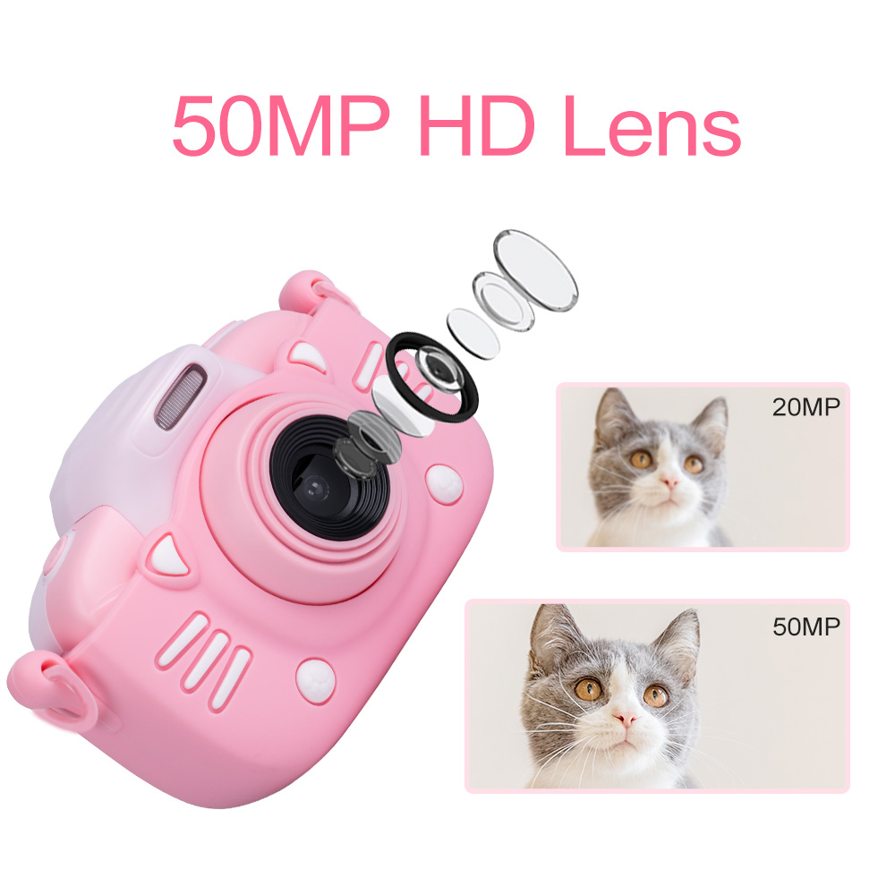 Minibear Kids Camera 3 inch Touch Screen Children Digital Camera Gift For Kids Boys Girls 4K HD Video Camcorder Camera Toy Gift