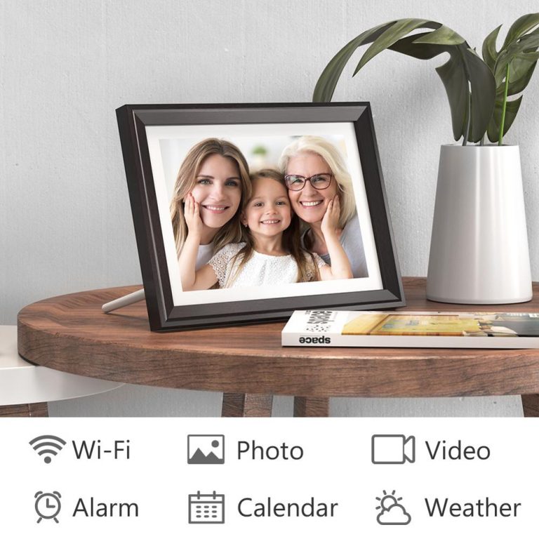 Dragon Touch Digital Photo Frame Classic10 WiFi 10 inch LED IPS Touch Screen HD Display Picture Frame Share Photos via App Email 1 Digital Photo Frame Traditional WiFi 10 inch LED IPS Touch Screen