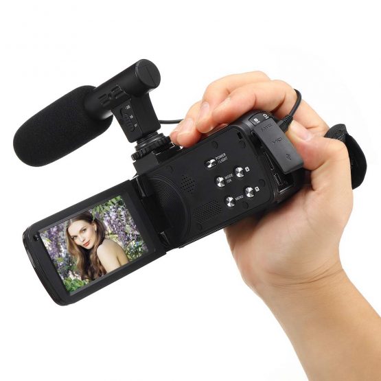 Professional 30MP 4K HD Camcorder Video Camera Night Vision 3.0 Inch LCD Camera 18X digital zoom Camera With Mic