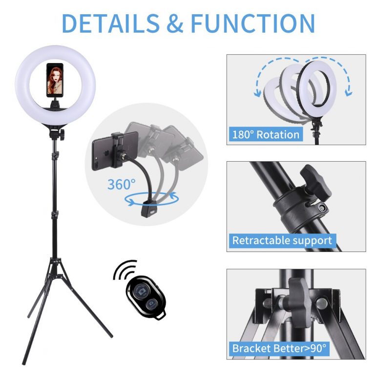 14 inch Ring Light Kit for Tiktok,Cirlce Light with Tripod Stand