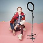 LED Ring Light with Tripod Bluetooth Remote for Makeup Artist