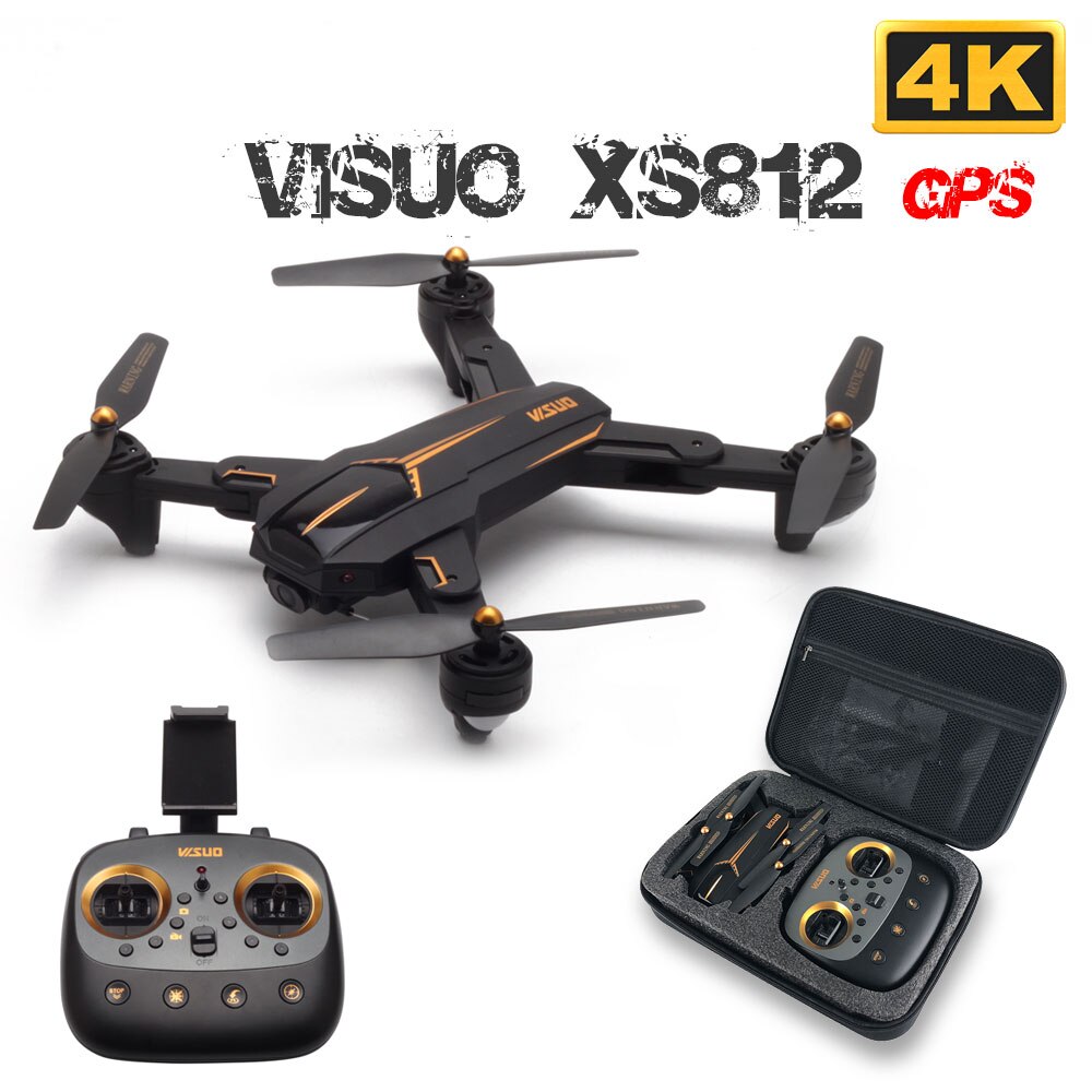 VISUO XS812 GPS RC Drone with 4K HD Camera 5G WIFI FPV Altitude Hold One Key Return RC Quadcopter Helicopter VS XS809S E58 E502S