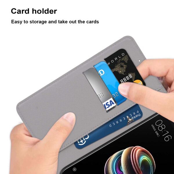 Huawei P10 P30 Pro P20 Lite Case Leather Protective Magnetic Card Stand
