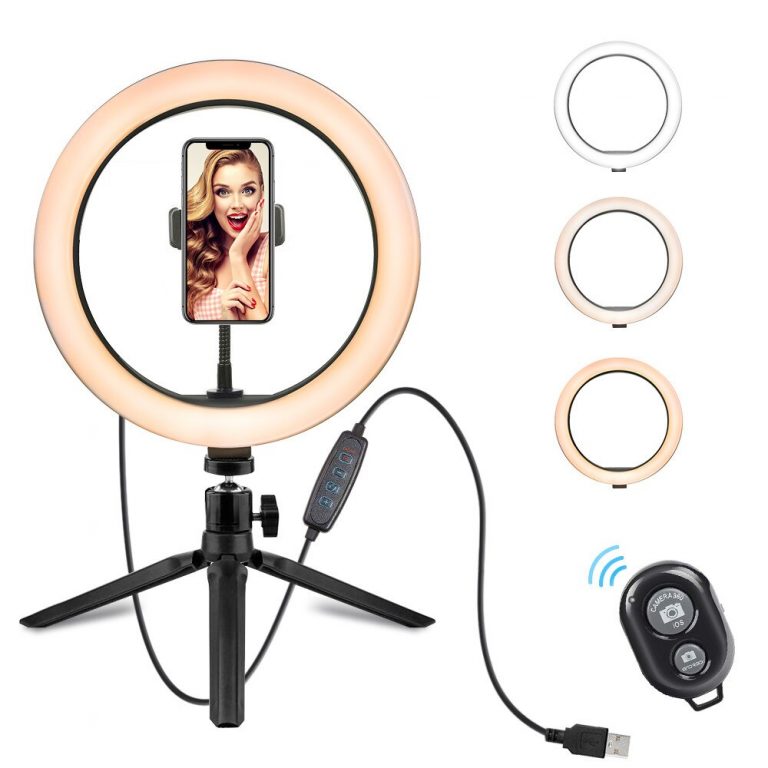 Desktop Selfie Light Tripod Stand for Tiktok YouTube