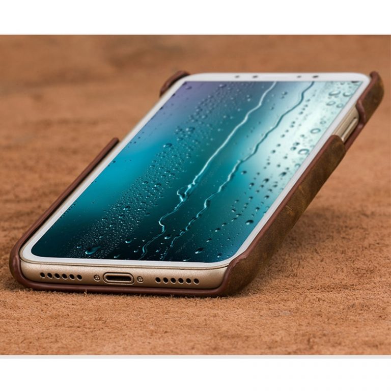 Genuine PULL-UP Leather phone case for iphone X 11 Pro Max XS XR