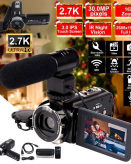 2.7K Camcorder Video Camera Wifi IR Night Vision 30MP
