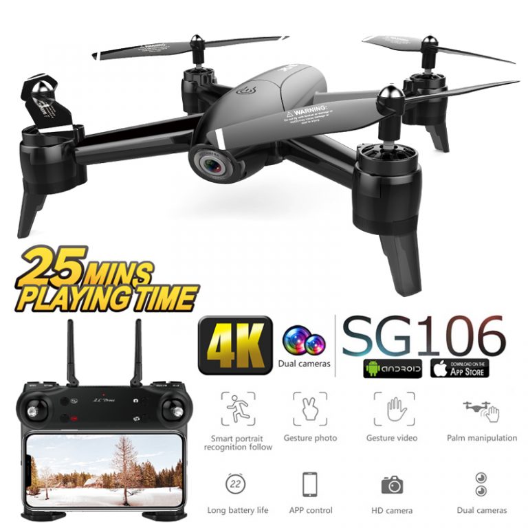 SG106 WiFi Drones With Camera 4K Dual Camera Optical Flow Aerial Video Helicopter RC Quadcopter For Toys Kid RTF Dron 4k Drone SG106 WiFi Drones With Camera 4K Dual Camera Optical Flow Aerial Video Helicopter RC Quadcopter For Toys Kid RTF Dron 4k Drone