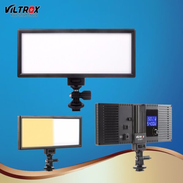 Viltrox L132T LED Video Light Ultra Thin LCD Bi-Color & Dimmable DSLR Studio LED Light Lamp Panel for Camera Photography 1 LED Video Light - Professional Lighting Made Easy
