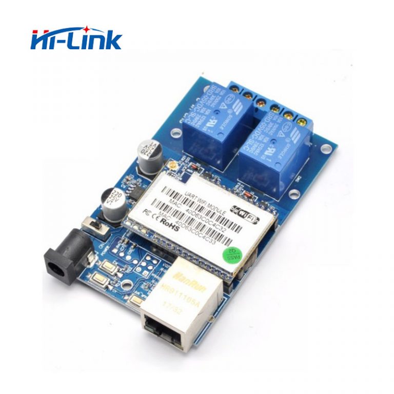 Free shipping 2 Channels Control Swtich HLK-SW02 WiFi Network Relay Controller Input Output Smart Home Wifi automation device 2 WiFi Network Relay Controller - Empower Your Smart Home with Seamless Automation