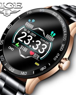 LIGE 2020 New Smart Watch Men Waterproof Sport Heart Rate Blood Pressure Fitness Tracker Smartwatch Pedometer reloj inteligente