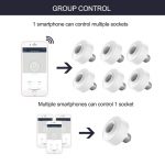 2Pcs WiFi Lamp Holder E26 E27 Light Stand Mobile Phone Tuya App Remote Smart Control Smart Home Google Home Alexa Voice Control