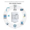 30A High Power Wifi Relay Switch Receiver 110V - 220V Smart Home