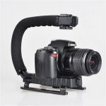 DV Hand Held C-Shaped Shooting Video Stabilizer Hand-held Low Frame Flash Stands Stabilizer