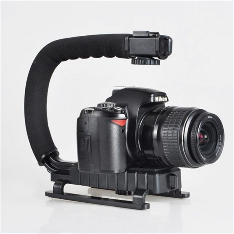 DV Hand Held C-Shaped Shooting Video Stabilizer Hand-held Low Frame Flash Stands Stabilizer