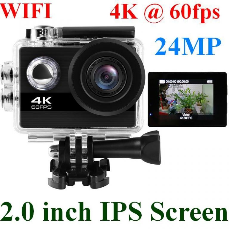 4K Action Camera Ultra HD 4K 60fps 24MP Wifi Sport Camera 2.0''