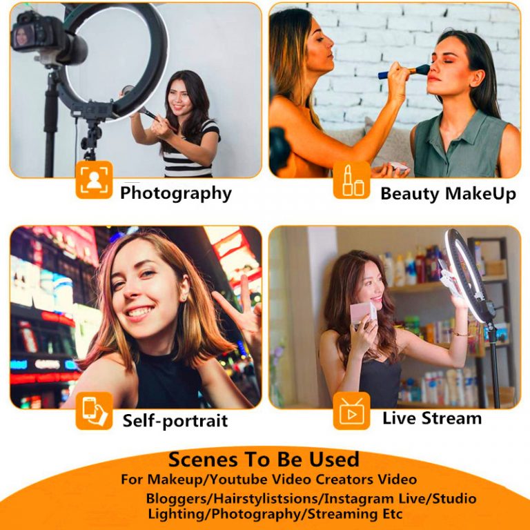 Studio Ring Lamp 26cm Selfie Ring Light with Tripod Camera