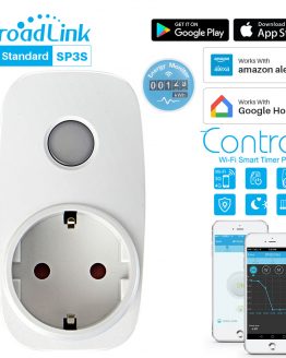 Broadlink SP3S EU Wifi Power Socket Plug Energy Monitor Timer Plug Work With Alexa Echo Google Home For Smart Home Automation