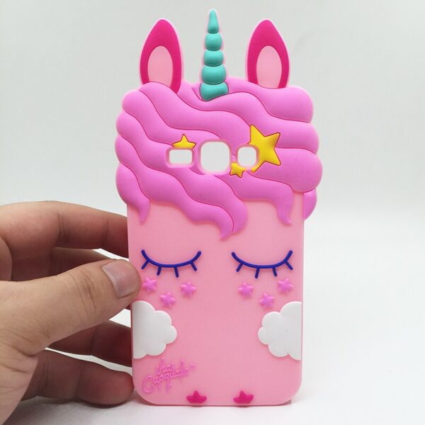 Samsung Galaxy J1 2016 Case 3D Cartoon Soft Silicone Back Phone Cover