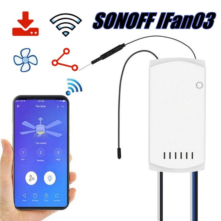 Comfort with SONOFF iFan03 WiFi Ceiling Fan Smart Controller