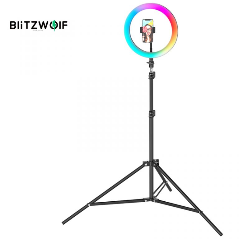 LED Ring Light Dimmable Selfie Ring Lamp with Tripod Phone