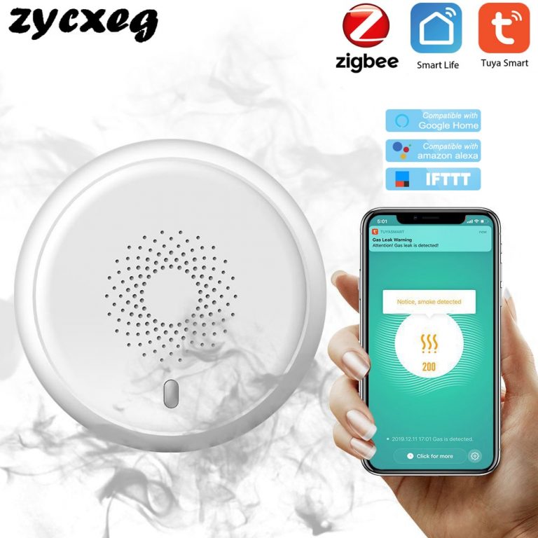 Smart Smoke Sensor Detector Smart Home Security Alarm System Smartlife App