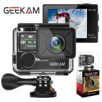 GEEKAM K3R 4K Action Camera with Dual Screens and Waterproof Design for Outdoor Adventures