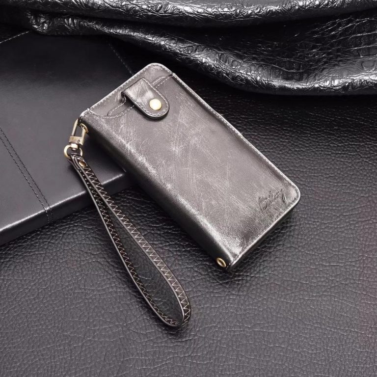 Retro magnetic style for iPhone 7 8plus mobile phone case multi-card with hanging detachable iPhone X XS mobile phone bag 1 Retro Magnetic Phone Case: Stylish Multi-Card Holder for iPhone 7/8 Plus with Detachable Bag